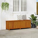 vidaXL ガーデン収納ボックス 175x50x58cm アカシア無垢材家具 アウトドア家具 屋外収納ボックス(代引不可)