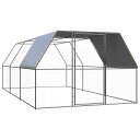 vidaXL 屋外鶏用ケージ 3x6x2 m 亜鉛メッキ鋼製動物&ペット用品 ペット用品 小動物用品 小動物 飼育・ケージ(代引不可)(4)