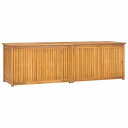 vidaXL ガーデン収納ボックス 170x50x55 cm チーク無垢材家具 アウトドア家具 屋外収納ボックス(代引不可)