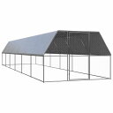 vidaXL 屋外鶏小屋 3x12x2m 亜鉛メッキ鋼製動物&ペット用品 ペット用品 小動物用品 小動物 飼育・ケージ(代引不可)【送料無料】(4)