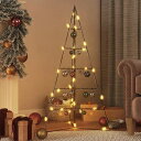 vidaXL 金属製クリスマスツリー デコレーション用 ブラック 100cmホーム&ガーデン デコレーション シーズン&ホリデーデコレーション クリスマスツリー(代引不可)
