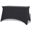vidaXL ストレッチテーブルクロス 2点セット 120×60.5×74cm アントラシート デコレーション カバー(代引不可)【送料無料】