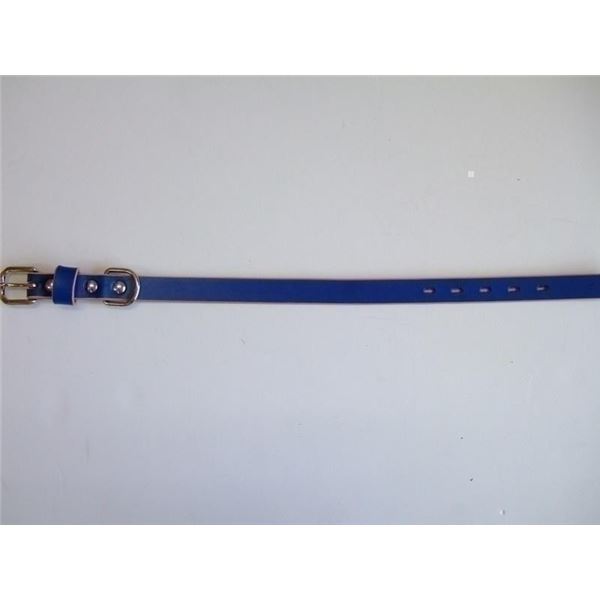 岡野製作所 ソフトなめし平首輪 #18 ブルー【ペット用品】【首輪】 (代引不可)