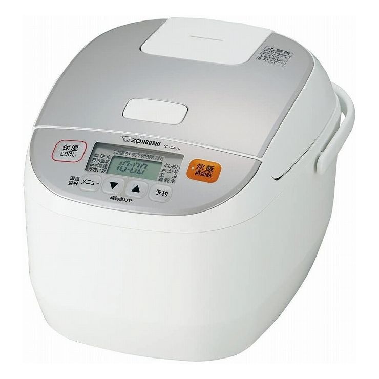象印 マイコン炊飯ジャー 1升炊き 極め炊き ホワイト NL-DA18-WA
