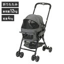 コムペット ペットカート ミリミリライトα ブラック 折りたたみ 折り畳み コンパクト 軽量 ペット用 カート キャリー バギー お出かけ お散歩 犬用 猫用 コンビ compet【送料無料】