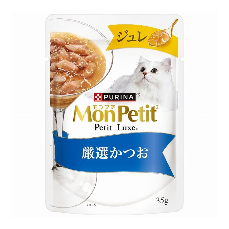 乐天商城 - ネスレ日本 モンプチ プチリュクスパウチ ジュレかつお 35g