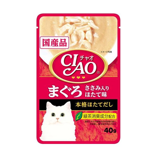 Premium - いなばペットフード CIAOパウチまぐろ・ほたて味40g