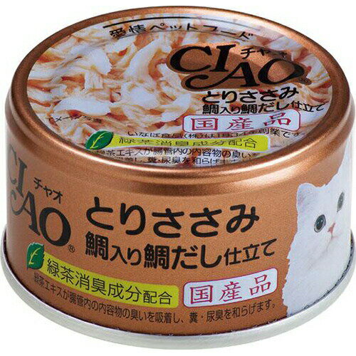 Ciao - いなばペットフード チャオとりささみ 鯛入り85g A-88