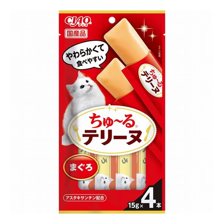 Rakuten - いなばペットフード CIAO ちゅ~るテリーヌ まぐろ 15g×4本