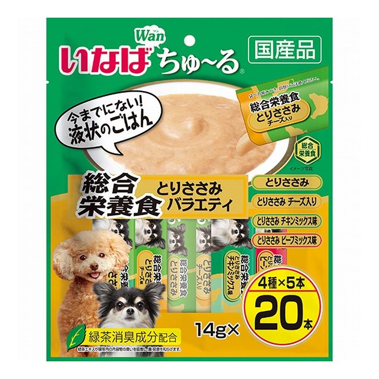 乐天商城 - いなばペットフード いなば ちゅ~る 総合栄養食バラエティ 14g×20本