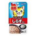 【商品説明】家族の一員である愛猫のためにかつお肉にしらすをトッピングし、ゼリーで包みました。しらすが美味しさを引き立てる、猫ちゃんも大満足なキャットフードです。・メーカー名はごろもフーズ 株式会社・原材料(成分)かつお、しらす、ほたてエキス、米、増粘多糖類、塩化カリウム・賞味期限別途パッケージに記載・原産国または製造地日本・保存方法別途パッケージに記載【送料について】北海道、沖縄、離島は送料を頂きます。