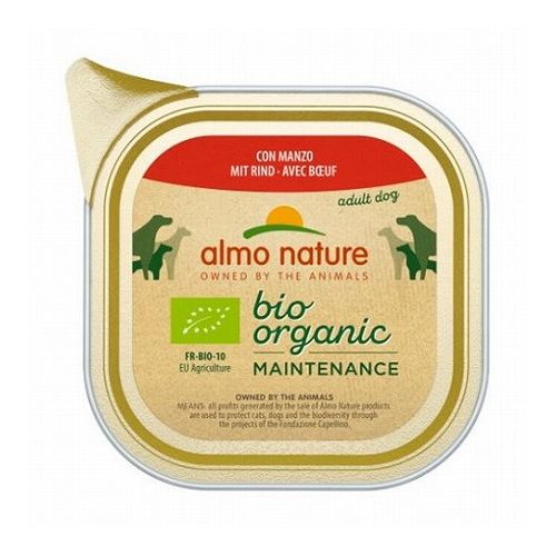 【取り寄せ品のご注意事項（ご注文前にご確認ください）】・本商品は原則注文後のキャンセルはお受けできません。・本商品と他商品で同梱注文をいただき、仮に他商品が完売等でご用意できない場合でも本商品は発送させていただきます。・本商品を複数（2点以上）注文いただき、完売等で注文数のご用意できない場合でもご用意できた数量は発送させていただきます。【商品説明】商品説明ムースタイプの100％オーガニック認定フード。有機飼育で安心＆アクセントはビーフ。栄養素もバランスよく、ビーフの旨みと一緒に。・原材料(成分)100％オーガニックミート(有機飼育された牛肉4％以上、有機飼育された豚肉、有機飼育された鶏肉、有機飼育された七面鳥)、コーンフレーク、植物性たんぱく質、ミネラル、ビタミンD3 231U/kg、ビタミンE 444mg/kg、ビタミンB1 222mg/kg・賞味／使用期限(未開封)※仕入れ元の規定により半年以上期限の残った商品のみ出荷致します24ヶ月・原産国または製造地フランス・保存方法別途パッケージに記載・メーカー名株式会社 からだ想い【送料について】北海道、沖縄、離島は送料を頂きます。