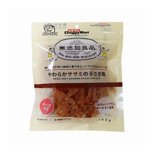 ドギーマンハヤシ 無添加良品 やわらかササミの手さき風 140g