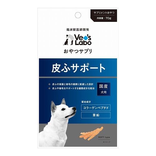 乐天商城 - ジャパンペットコミュニケーションズ おやつサプリ 成犬用 皮ふサポート 70g