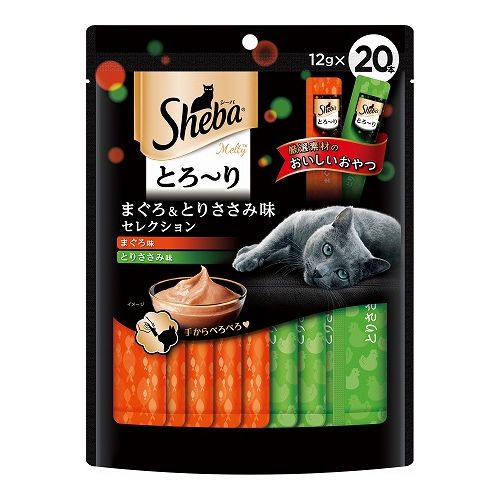 マースジャパンリミテッド シーバ とろ~り メルティ まぐろ&とりささみ味セレクション 12g×20P