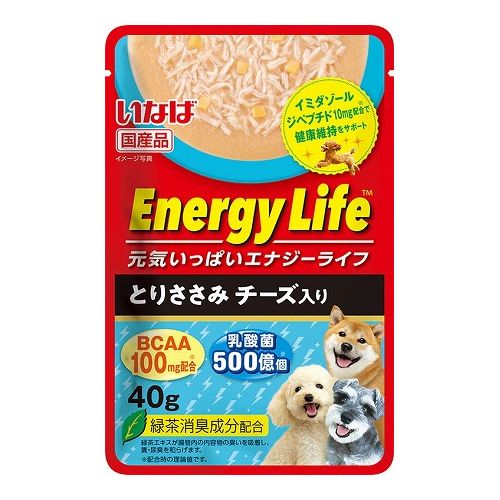 いなばペットフード いなば EnergyLifeパウチ とりささみチーズ入り 40g