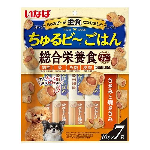 いなばペットフード いなば ちゅるビ~ごはん ささみと焼ささみ 10g×7袋