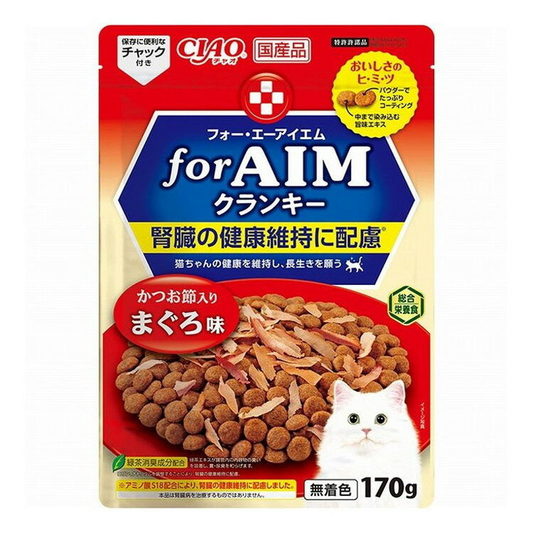 いなばペットフード CIAO forAIMクランキー かつお節入り まぐろ味 170gのサムネイル