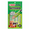 【商品説明】食べやすいスティック状のごはん！・ささみをゼリーでコーティングしたスティック状のごはんです。・愛犬の好きなチキンエキスを加えて風味豊かに仕上げました。・スルッと出しやすく、こぼれにくくて便利。・総合栄養食のため、日々の食事にお使いいただけます。●原材料(成分)鶏肉(ささみ)、鶏脂、チキンエキス、寒天、酵母エキス、増粘安定剤(加工でん粉、増粘多糖類)、ミネラル類(Ca、Fe、Cu、Mn、Zn、I、P、Mg、Se)、ビタミン類(A、D3、E、B1、B2、B12、コリン、葉酸)、紅麹色素、パプリカ色素●賞味／使用期限(未開封)24ヶ月※仕入れ元の規定により半年以上期限の残った商品のみ出荷致します。●保存方法別途パッケージに記載●メーカー名いなばペットフード 株式会社【送料について】北海道、沖縄、離島は送料を頂きます。