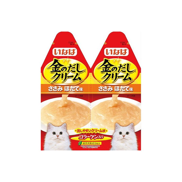 樂天商城 - 【48個セット】 いなば 金のだしクリーム ささみ ほたて味 60g (30g×2) x48【送料無料】