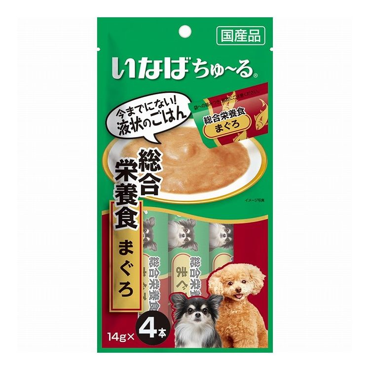 【24個セット】 いなば ちゅ~る 総合栄養食 まぐろ 14g×4本 x24【送料無料】