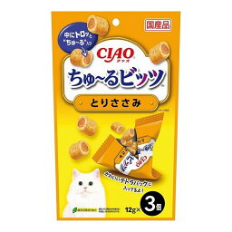 【6個セット】 CIAO ちゅ~るビッツ とりささみ 12g×3袋 x6