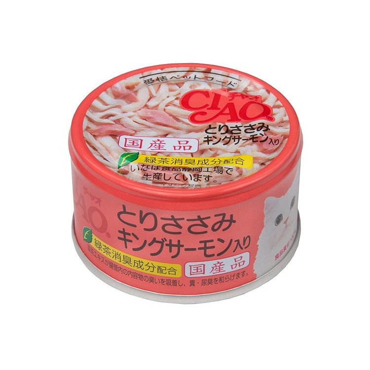 樂天商城 - 【6個セット】 CIAO とりささみ キングサーモン入り 85g x6