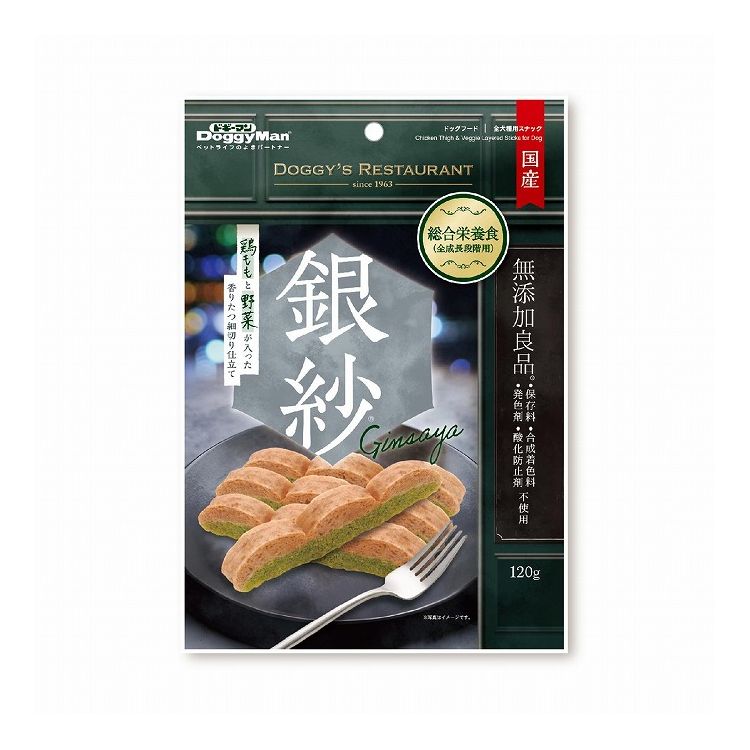 ドギーマン 銀紗 鶏ももと野菜が入った香りたつ細切り仕立て 120g