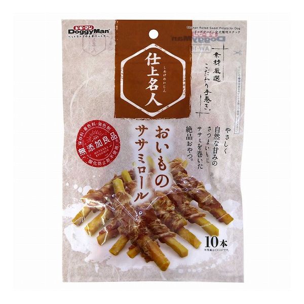 【4個セット】 ドギーマン 仕上名人 おいものササミロール 10本 x4