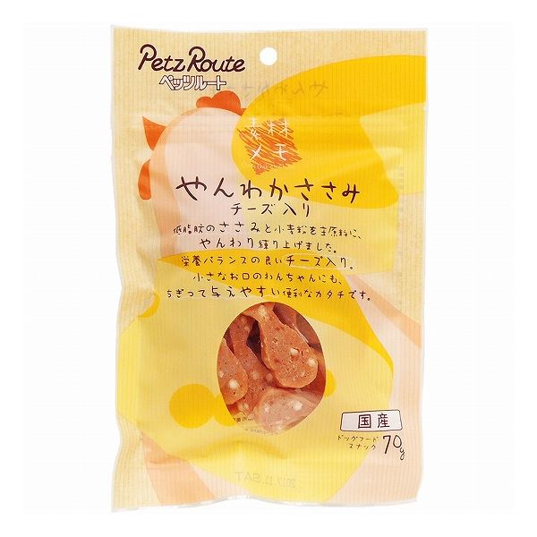 樂天商城 - 【6個セット】 ペッツルート 素材メモ やんわかささみ チーズ入り 70g x6