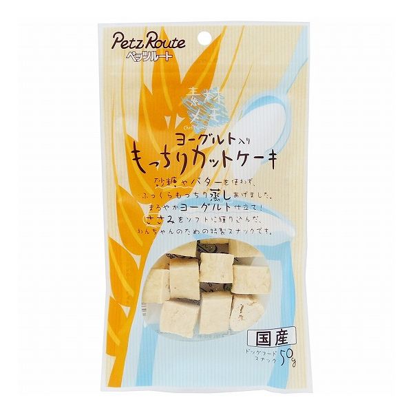 【12個セット】 ペッツルート 素材メモ ヨーグルト入り もっちりカットケーキ 50g x12【送料無料】