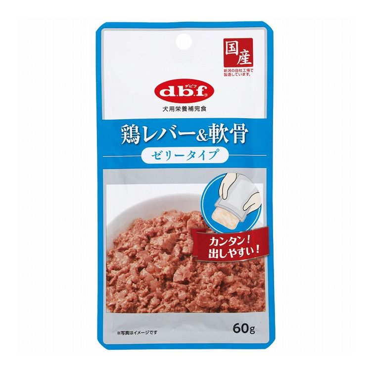 【24個セット】 デビフ 鶏レバー&軟骨 ゼリータイプ 60g 犬用 フード ドッグフード【送料無料】