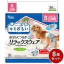 【8個セット】 エリエールペット キミおもい リラックスウェア S 36枚 おむつ オムツ ペットおむつ 犬用 犬用おむつ トイレ 男女共用 兼用【送料無料】