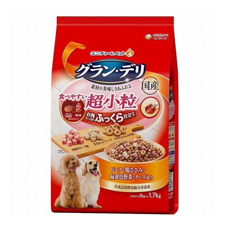 Rakuten - 【2個セット】 ユニチャーム グラン・デリ ふっくら仕立て食べやすい超小粒 1.7kg【送料無料】