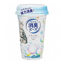 【6個セット】 ユニチャーム 猫トイレまくだけ 香り広がる消臭ビーズふんわりナチュラルソープの香り 450ml【送料無料】