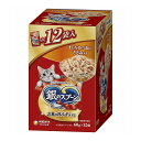 【2個セット】 ユニチャーム 銀のスプーン パウチ まぐろ・かつおにささみ入り 60g×12個【送料無料】