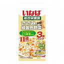 いなばペットフード いなば ささみと緑黄色野菜 11歳からのとり軟骨入り 60g×3袋