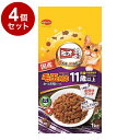 【4個セット】 日本ペットフード ミオドライミックス 毛玉対応 11歳以上かつお味 1kg【送料無料】