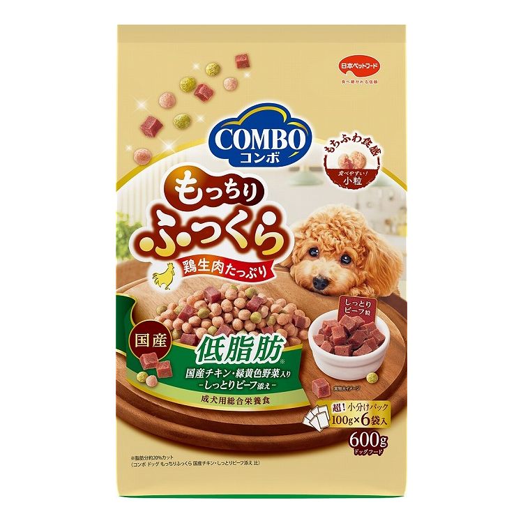 Premium - 日本ペットフード コンボ ドッグ もっちりふっくら 低脂肪 600g (100g×6)