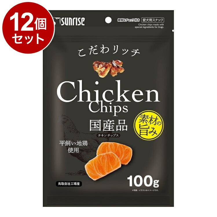 【12個セット】 マルカン サンライズ こだわリッチ チキンチップス 100g【送料無料】