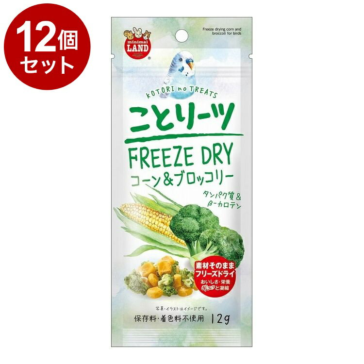 【12個セット】 マルカン ことりーツ コーン&ブロッコリー 12g【送料無料】