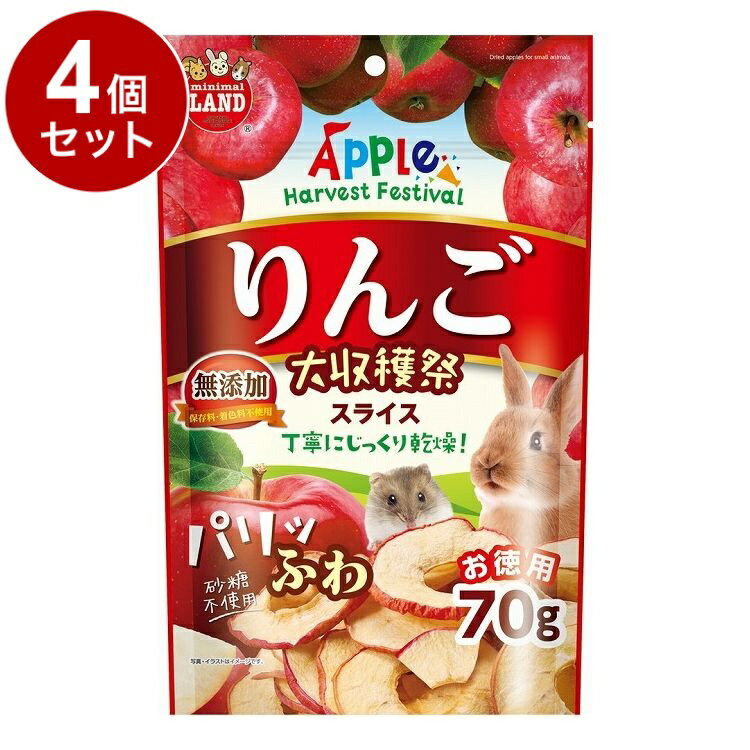 【4個セット】 マルカン りんご大収穫祭 パリふわスライス 70g【送料無料】