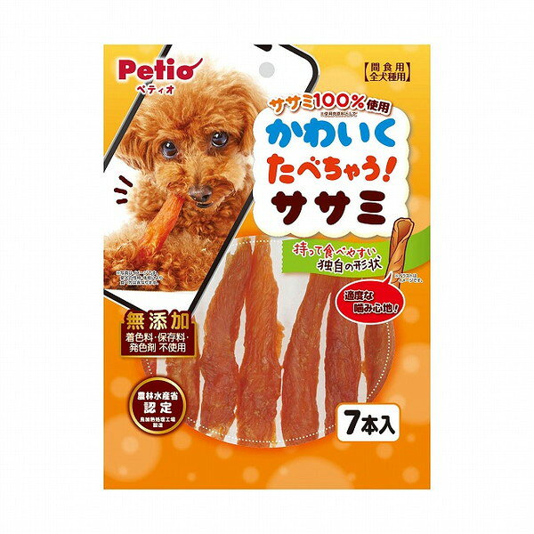 【商品説明】・低脂肪な鶏ササミを持って食べやすいロール形状に仕上げました！・ササミそのまま100％使用(※使用肉原料として)・着色料、保存料、発色剤、食塩 不使用・農林水産省認定 鳥加熱処理工場製造○原材料鶏ササミ、グリセリン○賞味／使用期限(未開封)18ヶ月※仕入れ元の規定により3ヶ月以上期限の残った商品のみ出荷致します○保管方法※直射日光・高温多湿の場所をさけて保存してください。※開封後は必ずチャックを閉じて冷蔵庫で保存し、賞味期限に関わらずなるべく早くお与えください。○原産国中国○メーカー名株式会社 ペティオ【取り寄せ品のご注意事項（ご注文前にご確認ください）】・本商品は原則注文後のキャンセルはお受けできません。・本商品と他商品で同梱注文をいただき、仮に他商品が完売等でご用意できない場合でも本商品は発送させていただきます。・本商品を複数（2点以上）注文いただき、完売等で注文数のご用意できない場合でもご用意できた数量は発送させていただきます。【送料について】北海道、沖縄、離島は送料を頂きます。