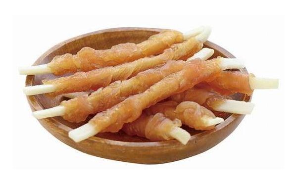 【4個セット】 ペティオ ササミ巻き 素材そのまま 無添加 やわらか牛皮 10本入