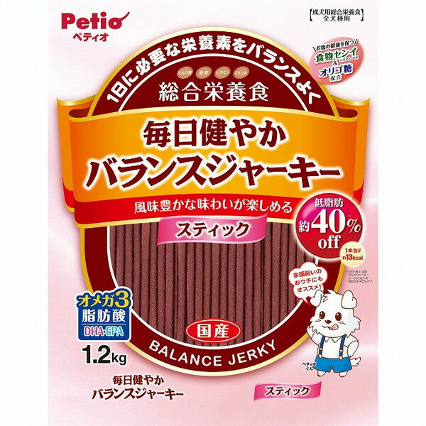 Rakuten - 【4個セット】 ペティオ 毎日健やかバランスジャーキー スティック 1.2kg【送料無料】