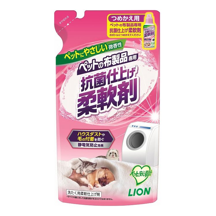 ライオンペット ペットの布製品専用 抗菌仕上げ柔軟剤 つめかえ用 300g