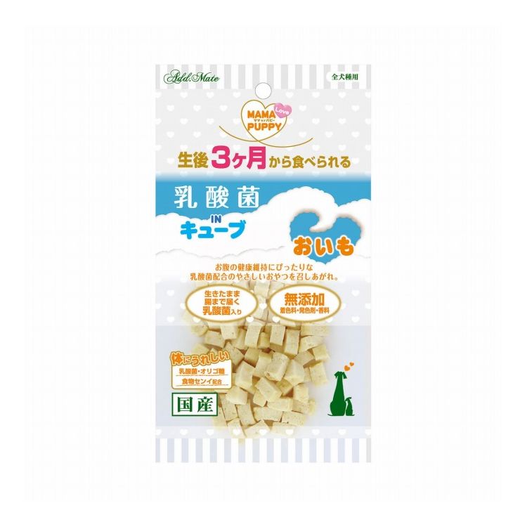 【商品説明】・生後3か月から食べられる食物繊維豊富なさつまいもの入った、ボーロです。・体にうれしい「オリゴ糖」配合・小麦粉、砂糖不使用・北海道産の馬鈴薯でんぷんを使用・合成着色料、保存料無添加○原材料小麦粉、さつまいも、鶏ササミ、でんぷん類、小麦たん白、オリゴ糖、乳酸菌(ラクリス)、グリセリン、プロピレングリコール、膨張剤、リン酸塩(Na)、セルロース(食物繊維含有)○賞味／使用期限(未開封)12ヶ月※仕入れ元の規定により3ヶ月以上期限の残った商品のみ出荷致します○保管方法別途パッケージに記載○原産国日本○メーカー名株式会社ペティオADD.MATE営業部【送料について】北海道、沖縄、離島は送料を頂きます。