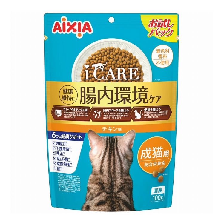 Rakuten - アイシア i CARE キャットドライ 成猫用 チキン味 100g