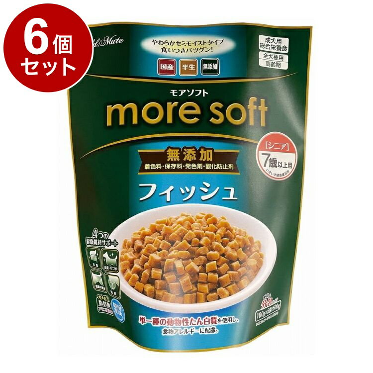 Rakuten - 【6個セット】 アドメイト モアソフト more soft フィッシュシニア 500g【送料無料】
