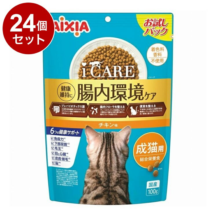 Other Wet Food - 【24個セット】 アイシア i CARE キャットドライ 成猫用 チキン味 100g【送料無料】